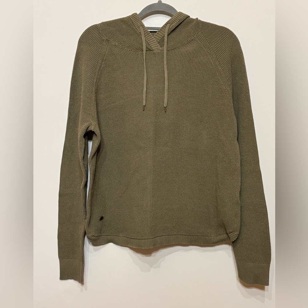Lauren Ralph Lauren Women’s Olive Waffle Pullover Hoodie Size XL